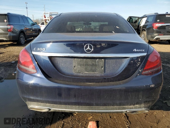 2020 Mercedes-Benz C 300 with VIN WDDWF8EB5LR531671, listed as a Copart auction lot 48568395 with 65,591 mi miles and Clean Title. Bid and sale history available at DreamBid. Image 6.