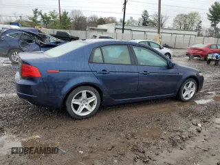2004 Acura TL with VIN 19UUA66204A060856, listed as a Copart auction lot 52244455 with 33,372 mi miles and Clean Title. Bid and sale history available at carsss.com. Image 3.