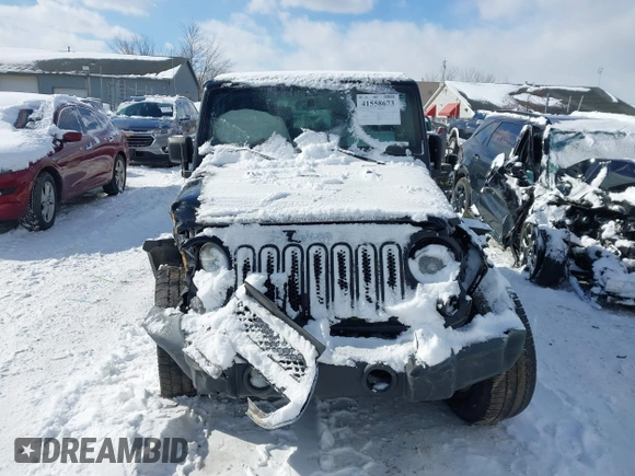 2014 Jeep Wrangler Sport with VIN 1C4AJWAG5EL285994, listed as a IAAI auction lot 41558673 with 98,779 mi miles and . Bid and sale history available at DreamBid. Image 11.