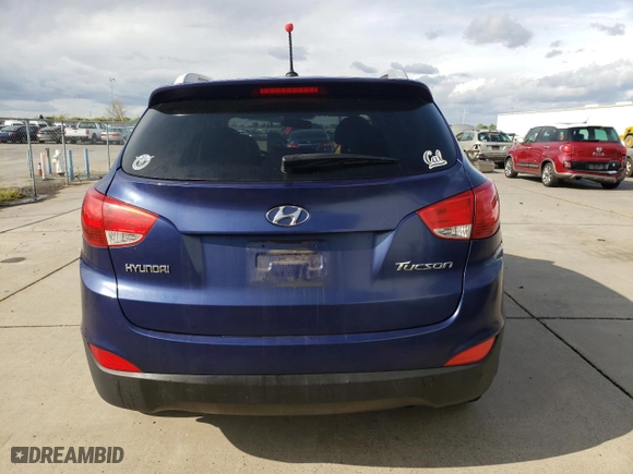 2010 Hyundai Tucson GLS with VIN KM8JU3AC0AU110541, listed as a Copart auction lot 51502615 with 191,139 mi miles and Salvage Title. Bid and sale history available at carsss.com. Image 6.
