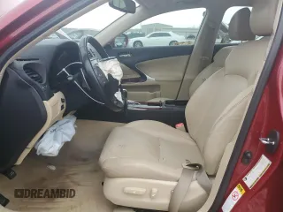 2007 Lexus IS with VIN JTHBK262875040801, listed as a Copart auction lot 48051995 with 153,815 mi miles and Salvage Title. Bid and sale history available at carsss.com. Image 7.