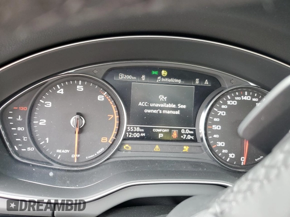 2024 Audi Q5 Komfort with VIN WA1AAAFY1R2134287, listed as a Copart auction lot 45710475 with 5,538 mi miles and Salvage Title. Bid and sale history available at carsss.com. Image 9.