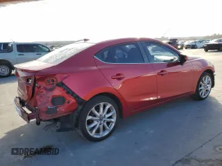 2015 Mazda 3 S Grand Touring with VIN JM1BM1W38F1228979, listed as a Copart auction lot 87302404 with 113,510 mi miles and Salvage Title. Bid and sale history available at DreamBid. Image 3.