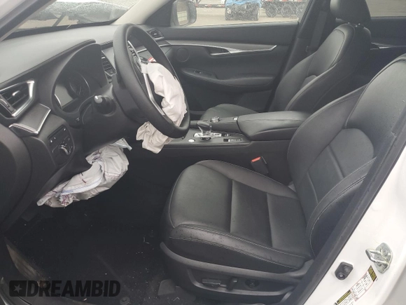 2022 Infiniti QX50 Pure with VIN 3PCAJ5AB6NF113250, listed as a Copart auction lot 78262374 with 31,554 mi miles and Salvage title. Bid and sale history available at DreamBid. Image 7.