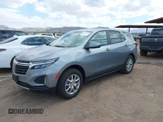 2024 Chevrolet Equinox LT with VIN 3GNAXUEG3RS199409, listed as a IAAI auction lot 42043712 with 25,448 mi miles and . Bid and sale history available at DreamBid. Image 2.