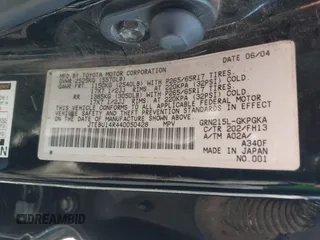 2004 Toyota 4Runner SR5 with VIN JTEBU14R440050428, listed as a IAAI auction lot 41543436 with 270,631 mi miles and . Bid and sale history available at DreamBid. Image 9.