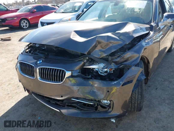 2013 BMW 3 Series 328i with VIN WBA3A5C54DF351332, listed as a IAAI auction lot 41547266 with 102,403 mi miles. Bid and sale history available at carsss.com. Image 6.