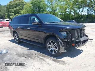 2024 Ford Expedition Max Limited z VIN 1FMJK1K87REA30051, wystawiony jako IAAI lot #42184005 z przebiegiem 28 551 mil mil oraz . Historia ofert i sprzedaży dostępna na DreamBid. Obrazek 1.