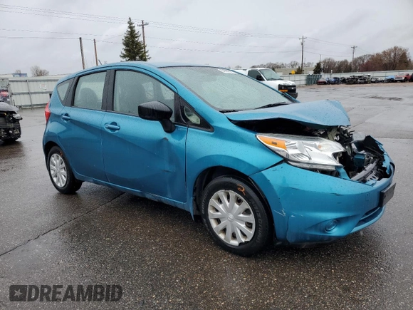 2016 Nissan Note S with VIN 3N1CE2CPXGL353199, listed as a Copart auction lot 54690375 with 134,612 mi miles and Salvage Title. Bid and sale history available at DreamBid. Image 4.