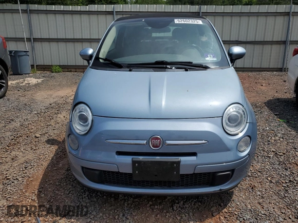 2013 FIAT 500 Pop with VIN 3C3CFFDR4DT615591, listed as a Copart auction lot 62602325 with 79,538 mi miles and Salvage title. Bid and sale history available at DreamBid. Image 5.