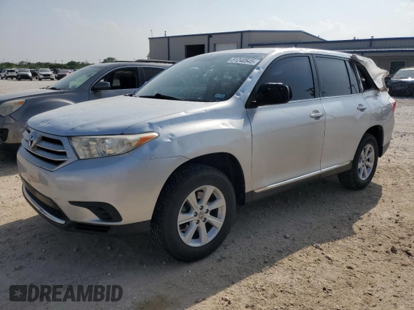 2013 Toyota Highlander with VIN 5TDZA3EH7DS034217, listed as a Copart auction lot 51240545 with 123,285 mi miles and Clean Title. Bid and sale history available at DreamBid. Image 1.