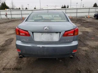 2007 Lexus IS 250 with VIN JTHCK262075014150, listed as a Copart auction lot 43700285 with 191,072 mi miles and Salvage Title. Bid and sale history available at carsss.com. Image 6.