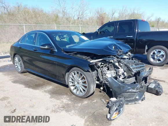 2018 Mercedes-Benz C with VIN 55SWF4JB1JU273692, listed as a IAAI auction lot 41827588 with 23,325 mi miles. Bid and sale history available at carsss.com. Image 1.