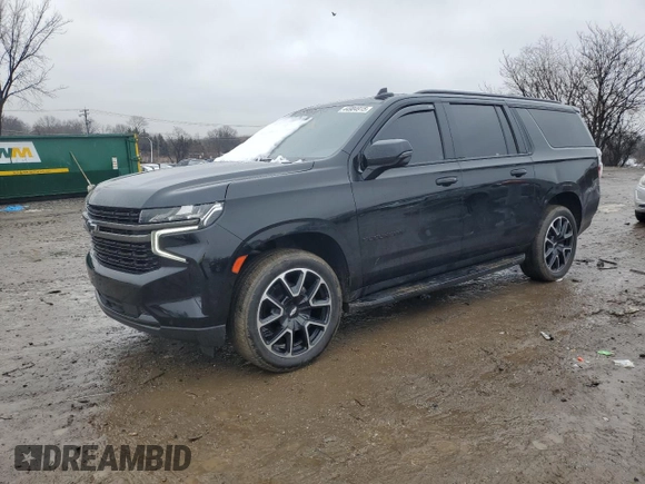 2022 Chevrolet Suburban RST with VIN 1GNSCEKD0NR307918, listed as a Copart auction lot 44904915 with 98,358 mi miles and Salvage title. Bid and sale history available at DreamBid. Image 1.