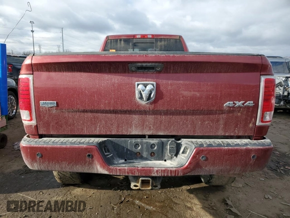 2014 Ram 3500 Laramie with VIN 3C63R3JL3EG229411, listed as a Copart auction lot 42958205 with 110,642 mi miles and Salvage Title. Bid and sale history available at carsss.com. Image 6.