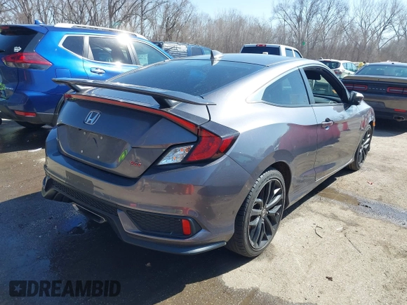 2020 Honda Civic Si Coupe with VIN 2HGFC3A56LH753336, listed as a IAAI auction lot 41748457 with 55,079 mi miles. Bid and sale history available at carsss.com. Image 4.