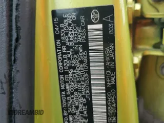 2015 Toyota Prius One z VIN JTDKDTB33F1094805, wystawiony jako Copart lot #57040745 z przebiegiem 121 298 mil mil oraz Szkoda całkowita • Salvage title. Historia ofert i sprzedaży dostępna na DreamBid. Obrazek 13.