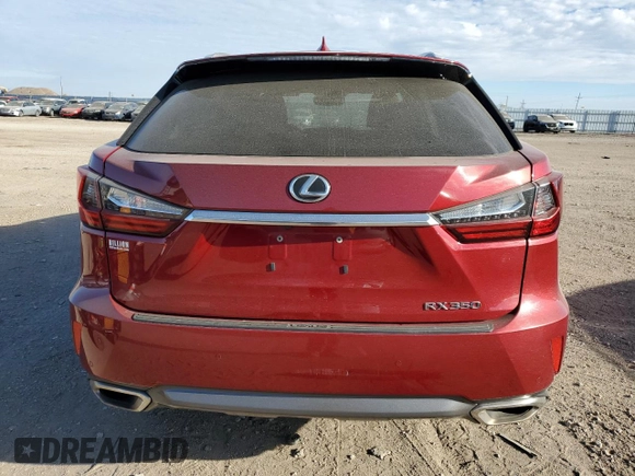 2017 Lexus RX with VIN 2T2BZMCA9HC063797, listed as a Copart auction lot 50215735 with 88,565 mi miles and Salvage Title. Bid and sale history available at carsss.com. Image 6.