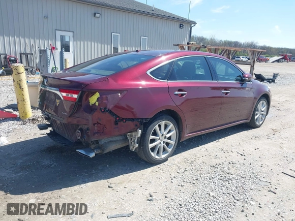 2013 Toyota Avalon XLE with VIN 4T1BK1EB2DU038939, listed as a IAAI auction lot 41983523 with 126,195 mi miles and . Bid and sale history available at DreamBid. Image 4.