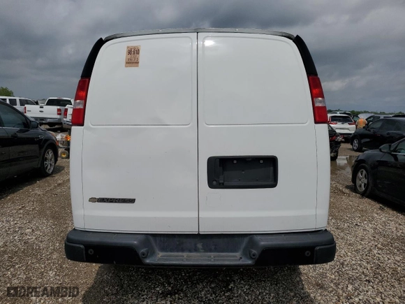 2020 Chevrolet Express Cargo Van with VIN 1GCZGHFG5L1271656, listed as a Copart auction lot 50989625 with 0 mi miles and Clean Title. Bid and sale history available at carsss.com. Image 6.