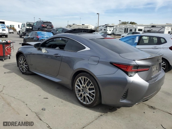 2019 Lexus RC with VIN JTHHA5BC7K5009819, listed as a Copart auction lot 79302954 with 0 mi miles and Salvage Title. Bid and sale history available at carsss.com. Image 2.