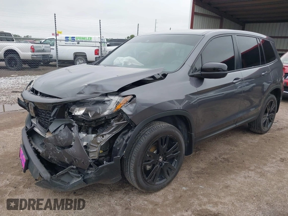 2021 Honda Passport Sport with VIN 5FNYF8H26MB032206, listed as a IAAI auction lot 42282932 with 18,952 mi miles and . Bid and sale history available at DreamBid. Image 2.