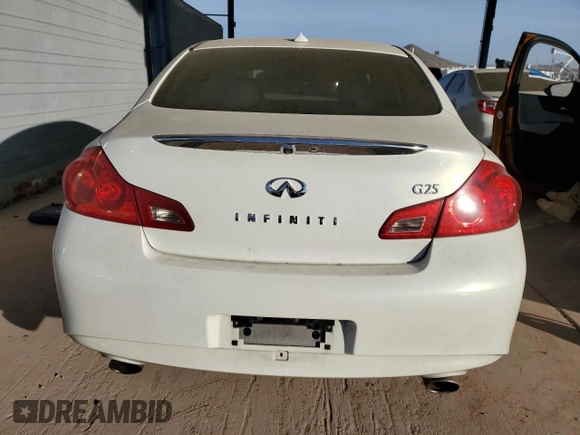 2012 Infiniti G25 Journey with VIN JN1DV6APXCM700433, listed as a Copart auction lot 85270994 with Not provided miles and Salvage title. Bid and sale history available at DreamBid. Image 6.