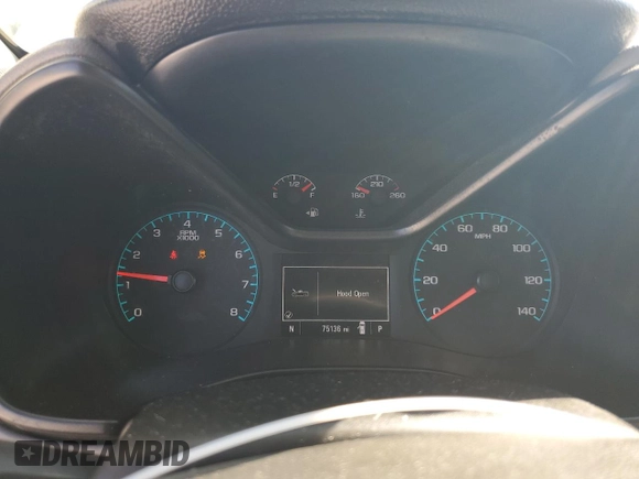 2021 Chevrolet Colorado 2WD Work Truck with VIN 1GCHSBEA5M1123934, listed as a Copart auction lot 68053914 with 75,136 mi miles and Salvage title. Bid and sale history available at DreamBid. Image 9.