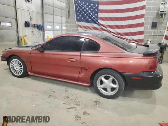 1996 Ford Mustang GT с VIN 1FALP42XXTF217850, выставлен на аукционе Copart как лот 52391385 с пробегом 171 682 миль миль и Списание • Salvage title. История ставок и продаж доступна на DreamBid. Изображение 2.
