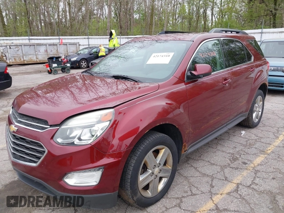 2016 Chevrolet Equinox LT with VIN 2GNFLFEK7G6187020, listed as a IAAI auction lot 42174310 with 144,441 mi miles and . Bid and sale history available at carsss.com. Image 2.