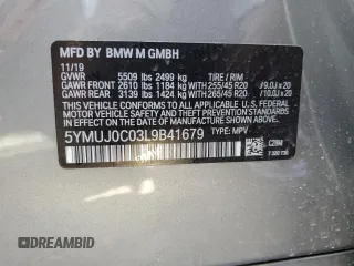 2020 BMW X4 M Competition z VIN 5YMUJ0C03L9B41679, wystawiony jako Copart lot #41449263 z przebiegiem 23 037 mil mil oraz . Historia ofert i sprzedaży dostępna na DreamBid. Obrazek 12.
