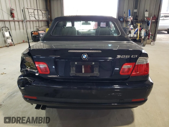 2006 BMW 3 Series 325Ci with VIN WBABW33426PX86047, listed as a Copart auction lot 48805405 with 86,241 mi miles and Salvage Title. Bid and sale history available at carsss.com. Image 6.