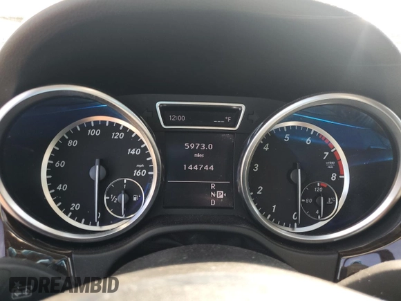 2012 Mercedes-Benz M 350 with VIN 4JGDA5HB1CA001038, listed as a Copart auction lot 55341585 with 144,744 mi miles and Clean Title. Bid and sale history available at DreamBid. Image 9.