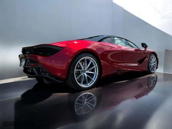 2022 McLaren 720S with VIN SBM14FCA2NW006XXX, listed as a Copart auction lot 53583055 with 9,223 mi miles and Clean Title. Bid and sale history available at carsss.com. Image 4.