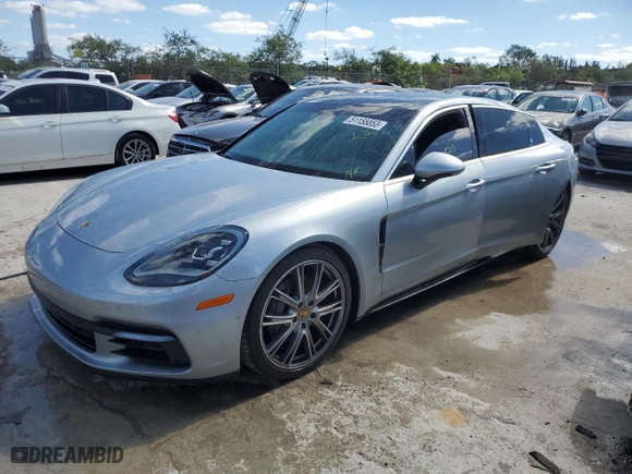2018 Porsche Panamera 4S with VIN WP0AB2A75JL136601, listed as a Copart auction lot 51155853 with 46,213 mi miles. Bid and sale history available at carsss.com. Image 1.