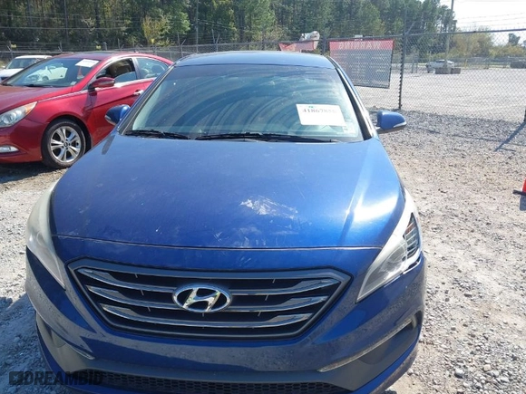 2015 Hyundai Sonata 2.4L Sport with VIN 5NPE34AF9FH107616, listed as a IAAI auction lot 41867858 with 108,508 mi miles. Bid and sale history available at carsss.com. Image 13.