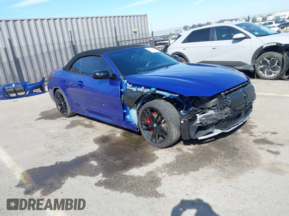 2024 BMW 4 Series M440i with VIN WBA53AT0XRCP39898, listed as a IAAI auction lot 41583884 with 2,212 mi miles and . Bid and sale history available at carsss.com. Image 1.