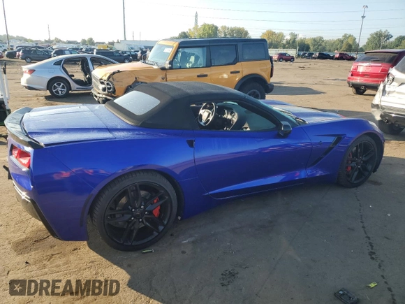 2016 Chevrolet Corvette Z51 2LT with VIN 1G1YK3D75G5116449, listed as a Copart auction lot 71493324 with 67,486 mi miles and Clean Title. Bid and sale history available at carsss.com. Image 3.