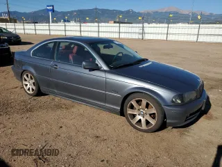 2001 BMW 3 Series 325Ci with VIN WBABN33491JW49847, listed as a Copart auction lot 67066094 with 137,068 mi miles and Salvage Title. Bid and sale history available at carsss.com. Image 4.