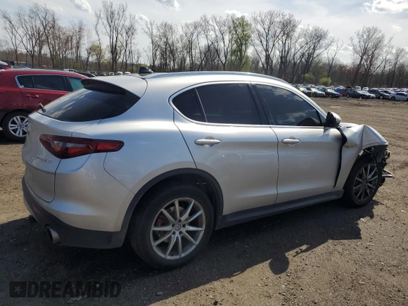 2018 Alfa Romeo Stelvio Ti with VIN ZASFAKBN8J7B78895, listed as a Copart auction lot 54247365 with 125,837 mi miles and Salvage Title. Bid and sale history available at carsss.com. Image 3.