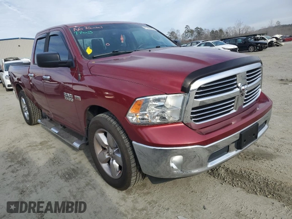 2015 Ram 1500 Big Horn with VIN 1C6RR6GT0FS591161, listed as a Copart auction lot 41809985 with 166,288 mi miles and Salvage Title. Bid and sale history available at carsss.com. Image 4.