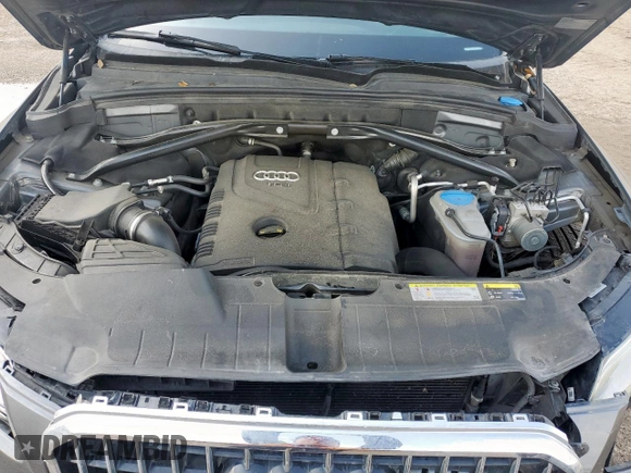 2014 Audi Q5 Premium Plus with VIN WA1LFAFP3EA013942, listed as a Copart auction lot 64371595 with 92,648 mi miles and Salvage title. Bid and sale history available at DreamBid. Image 11.