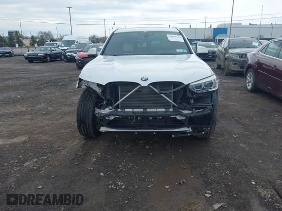 2019 BMW X3 xDrive30i with VIN 5UXTR9C5XKLE17238, listed as a IAAI auction lot 42030258 with 48,192 mi miles. Bid and sale history available at carsss.com. Image 6.