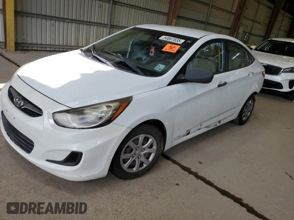 2014 Hyundai Accent GLS z VIN KMHCT4AE9EU709379, wystawiony jako Copart lot #54667835 z przebiegiem Nie podano mil oraz Szkoda całkowita • Salvage title. Historia ofert i sprzedaży dostępna na DreamBid. Obrazek 1.