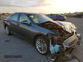 2022 Lexus ES 300h Luxury with VIN 58AEA1C19NU025089, listed as a Copart auction lot 80457754 with 28,552 mi miles and Salvage title. Bid and sale history available at DreamBid. Image 4.