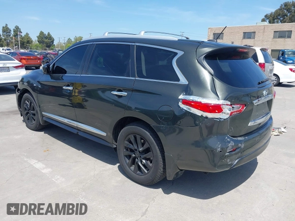 2014 Infiniti QX60 with VIN 5N1AL0MM4EC500639, listed as a IAAI auction lot 42098988 with 69,261 mi miles and . Bid and sale history available at carsss.com. Image 3.