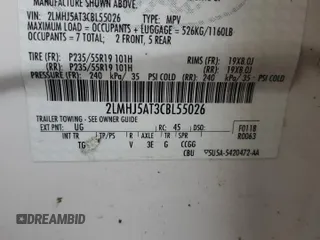 2012 Lincoln MKT EcoBoost with VIN 2LMHJ5AT3CBL55026, listed as a Copart auction lot 82169304 with 119,019 mi miles and Clean Title. Bid and sale history available at DreamBid. Image 13.