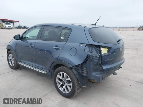 2015 Kia Sportage LX with VIN KNDPB3AC9F7754016, listed as a IAAI auction lot 41938311 with 71,737 mi miles and . Bid and sale history available at DreamBid. Image 3.