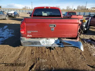 2006 Dodge Dakota SLT with VIN 1D7HW48K86S664984, listed as a Copart auction lot 88958465 with 127,611 mi miles and Salvage Title. Bid and sale history available at carsss.com. Image 6.