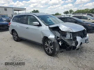 2019 Nissan Pathfinder S with VIN 5N1DR2MM8KC642348, listed as a Copart auction lot 56502755 with 84,721 mi miles and Salvage title. Bid and sale history available at DreamBid. Image 4.